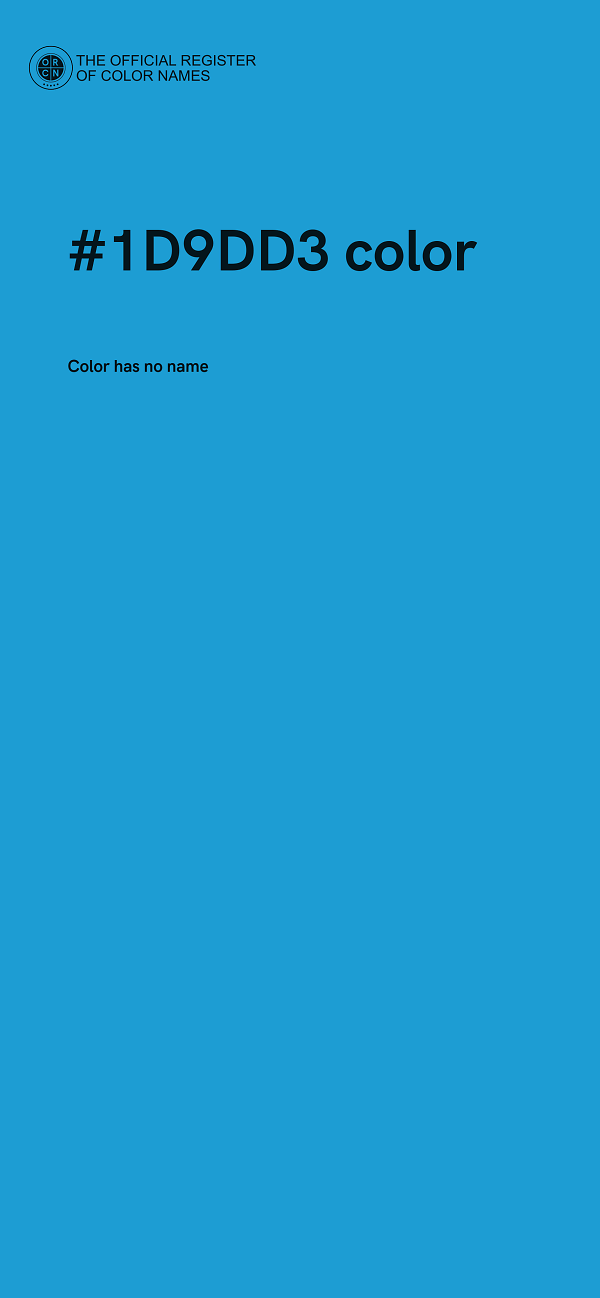 #1D9DD3 color image