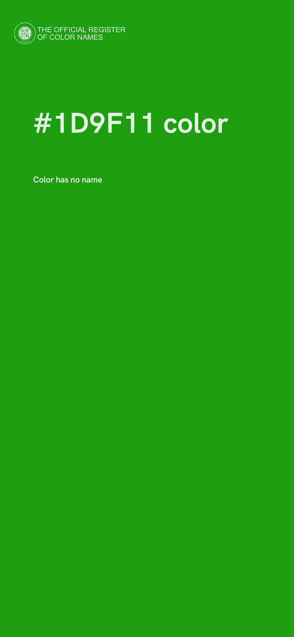#1D9F11 color image