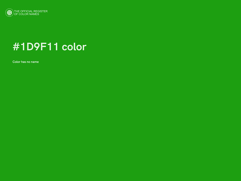 #1D9F11 color image