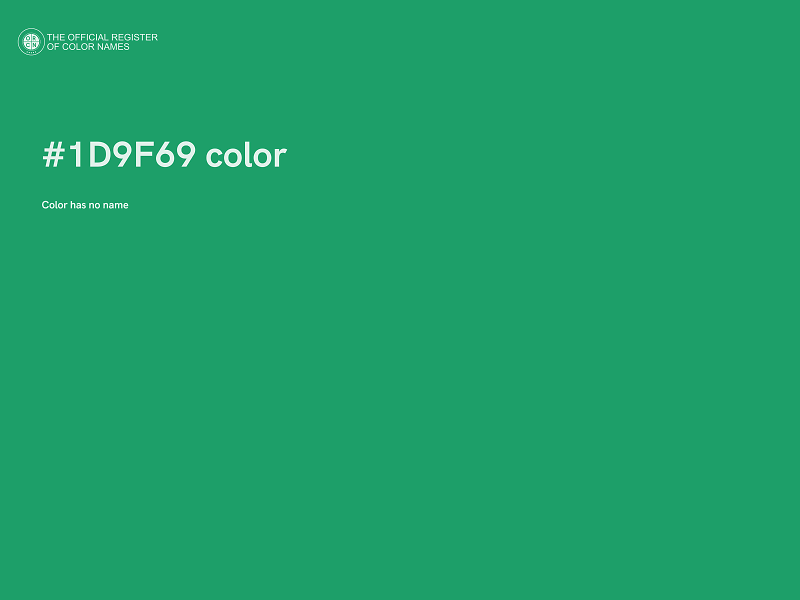 #1D9F69 color image