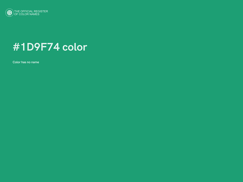 #1D9F74 color image