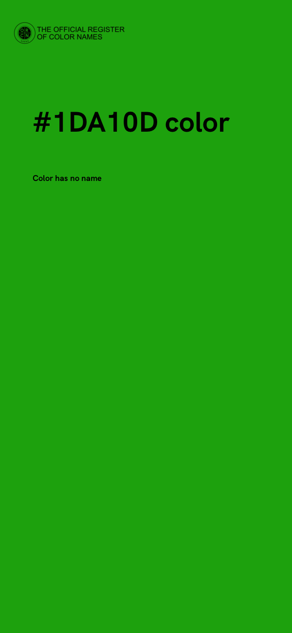 #1DA10D color image