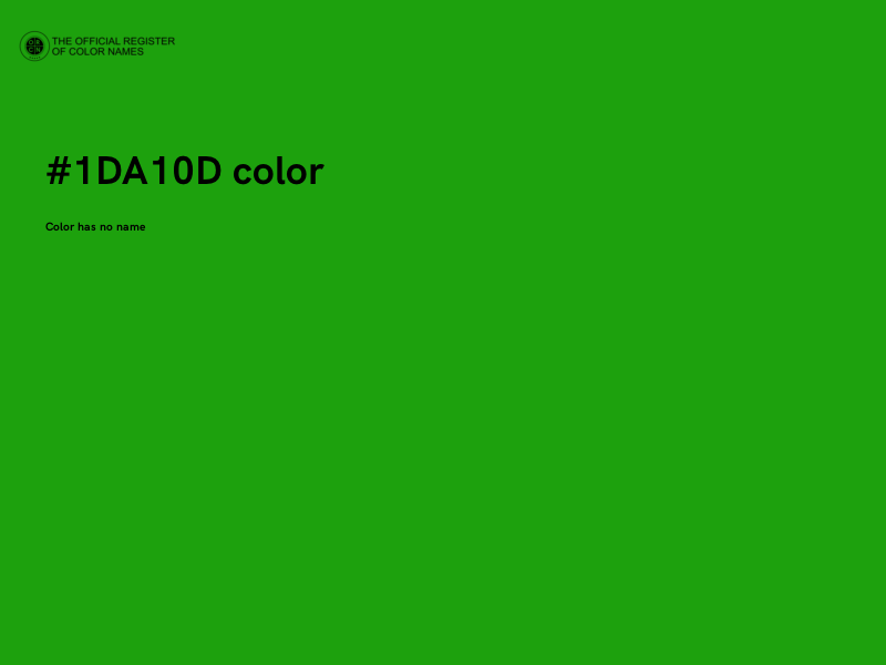 #1DA10D color image