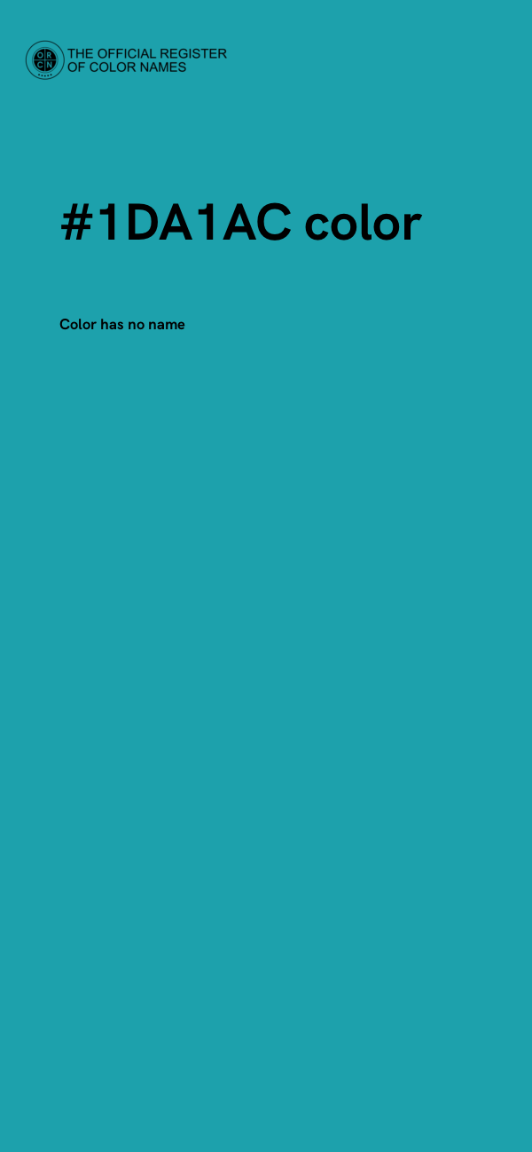 #1DA1AC color image