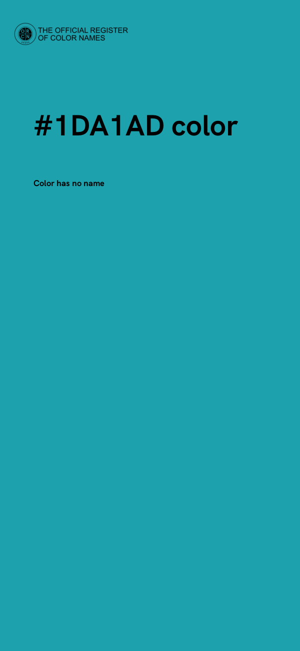 #1DA1AD color image