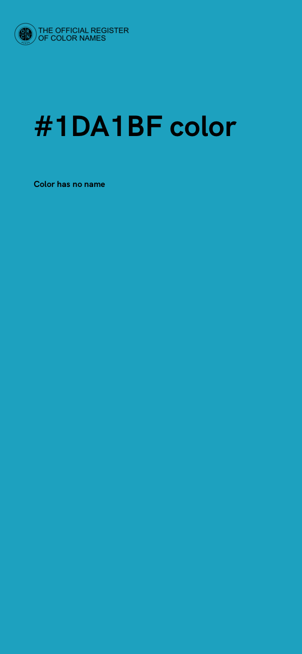 #1DA1BF color image