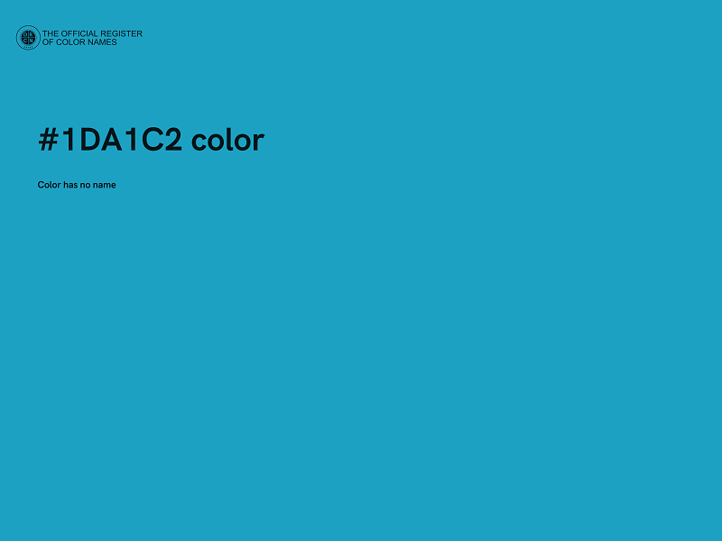 #1DA1C2 color image