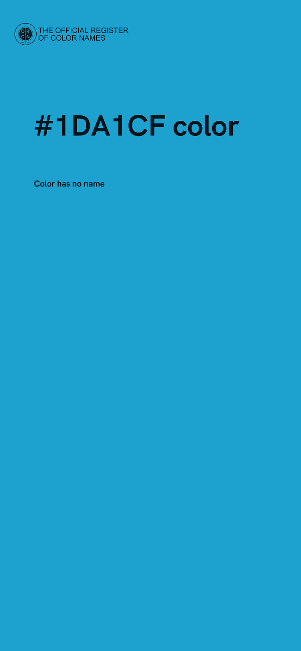 #1DA1CF color image