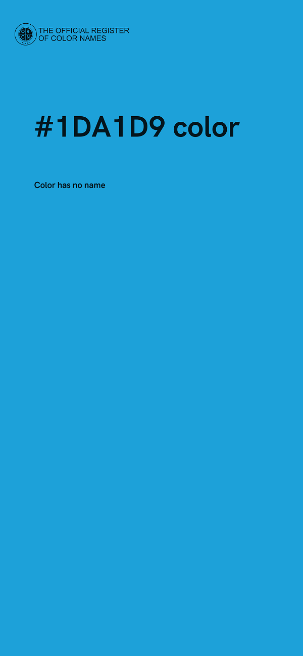 #1DA1D9 color image