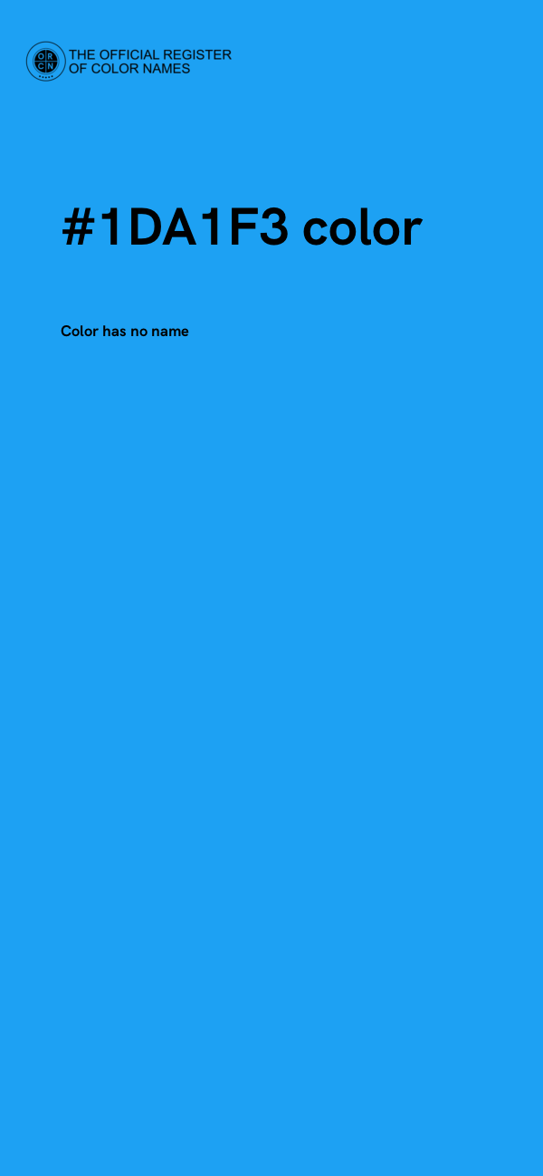 #1DA1F3 color image