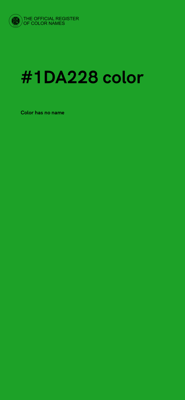 #1DA228 color image