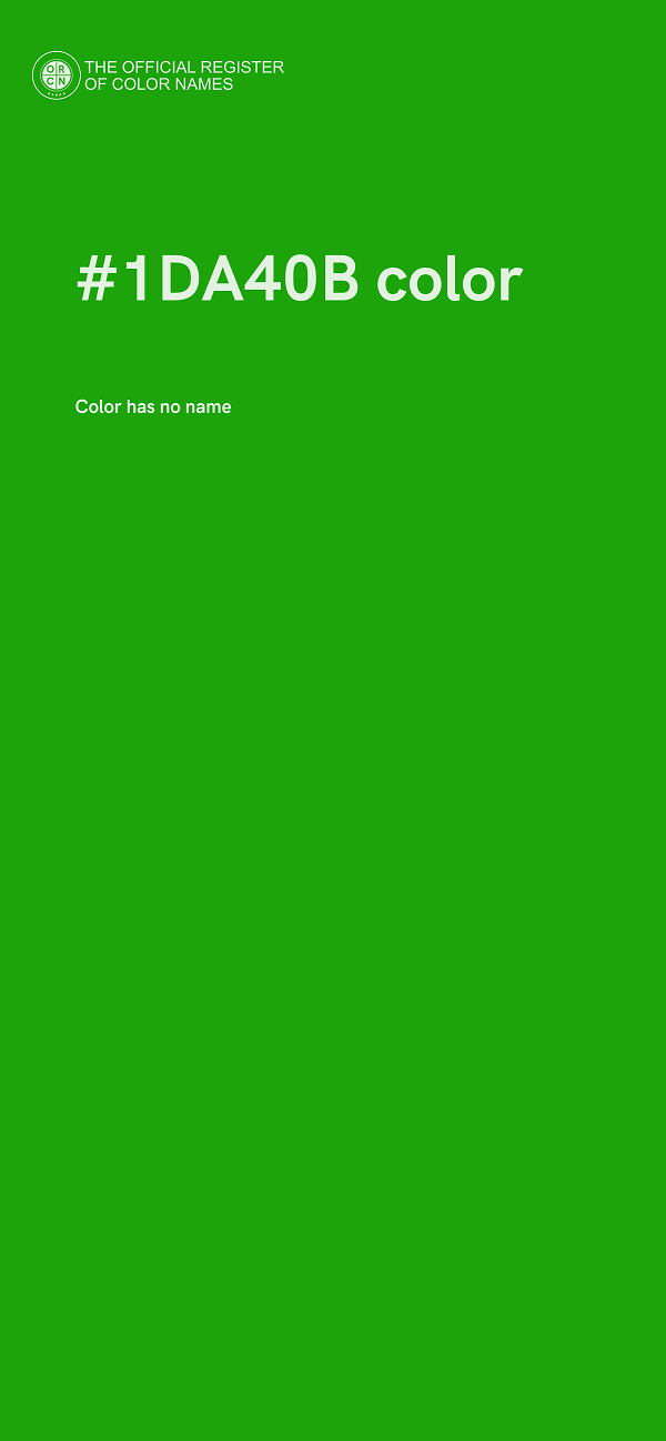 #1DA40B color image