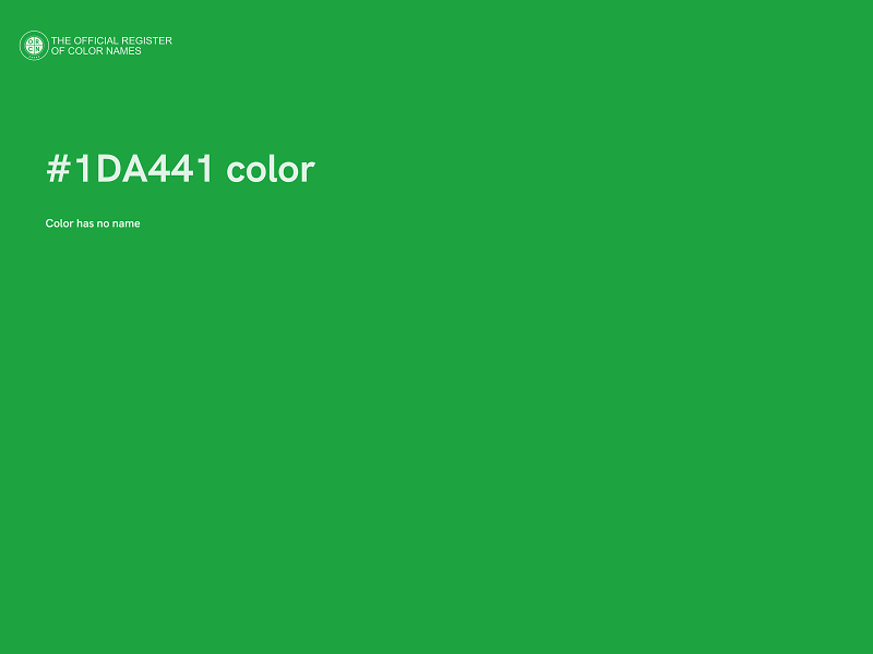 #1DA441 color image