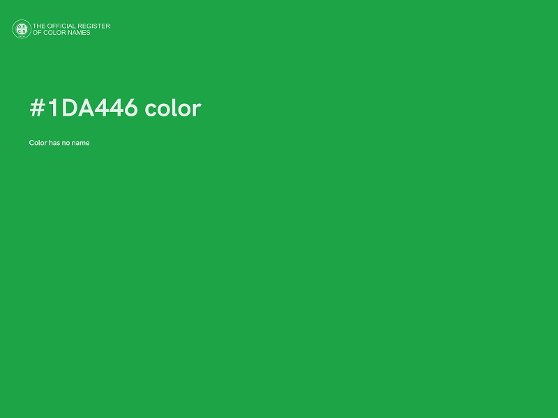 #1DA446 color image