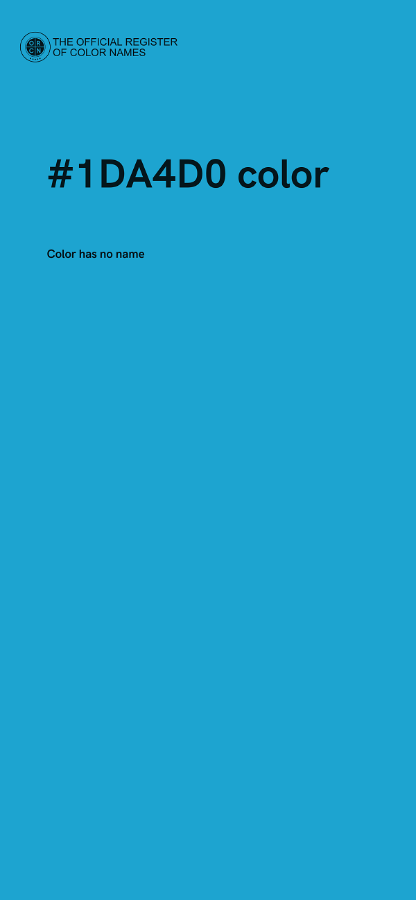 #1DA4D0 color image