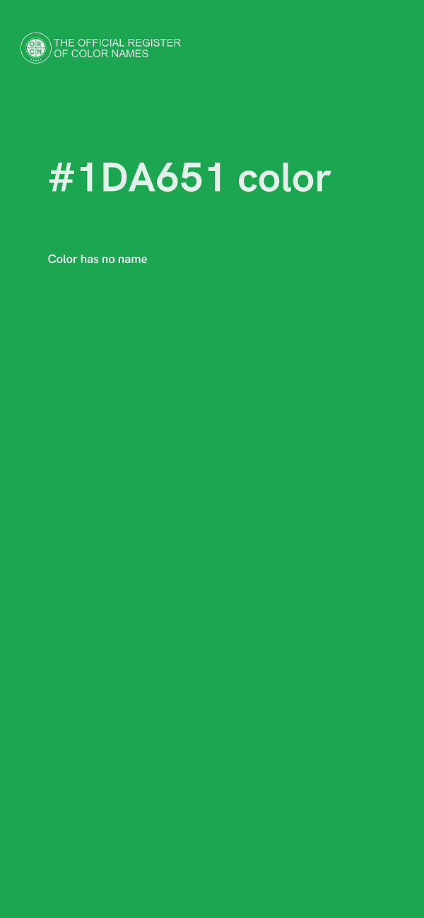 #1DA651 color image