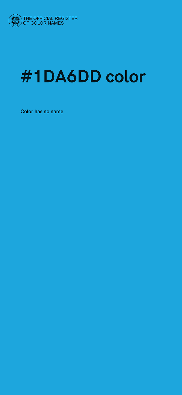 #1DA6DD color image