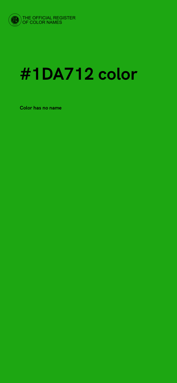 #1DA712 color image
