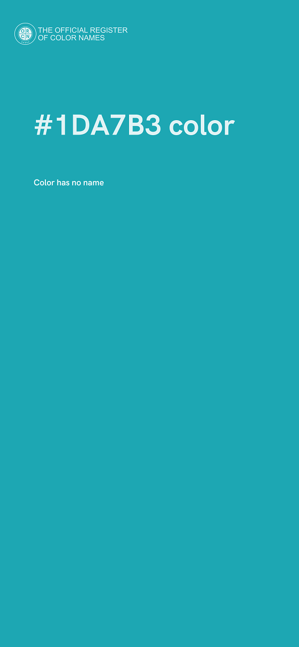 #1DA7B3 color image