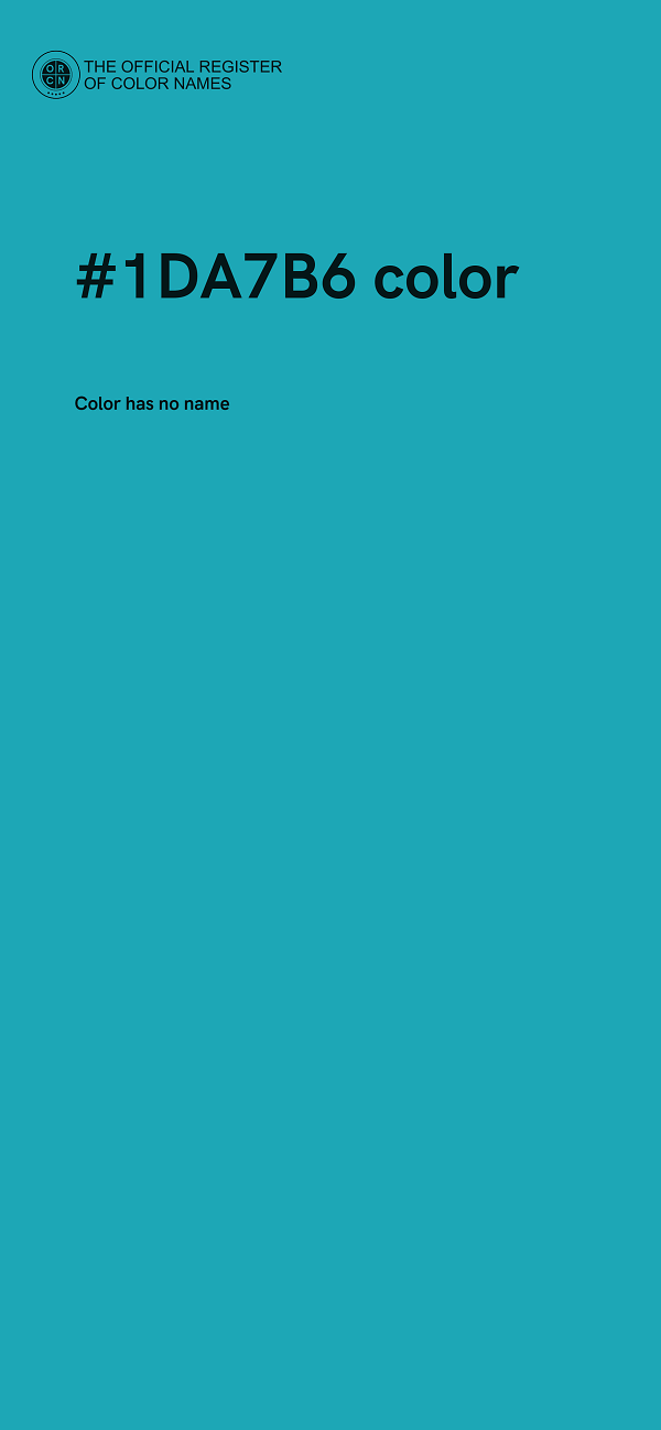 #1DA7B6 color image