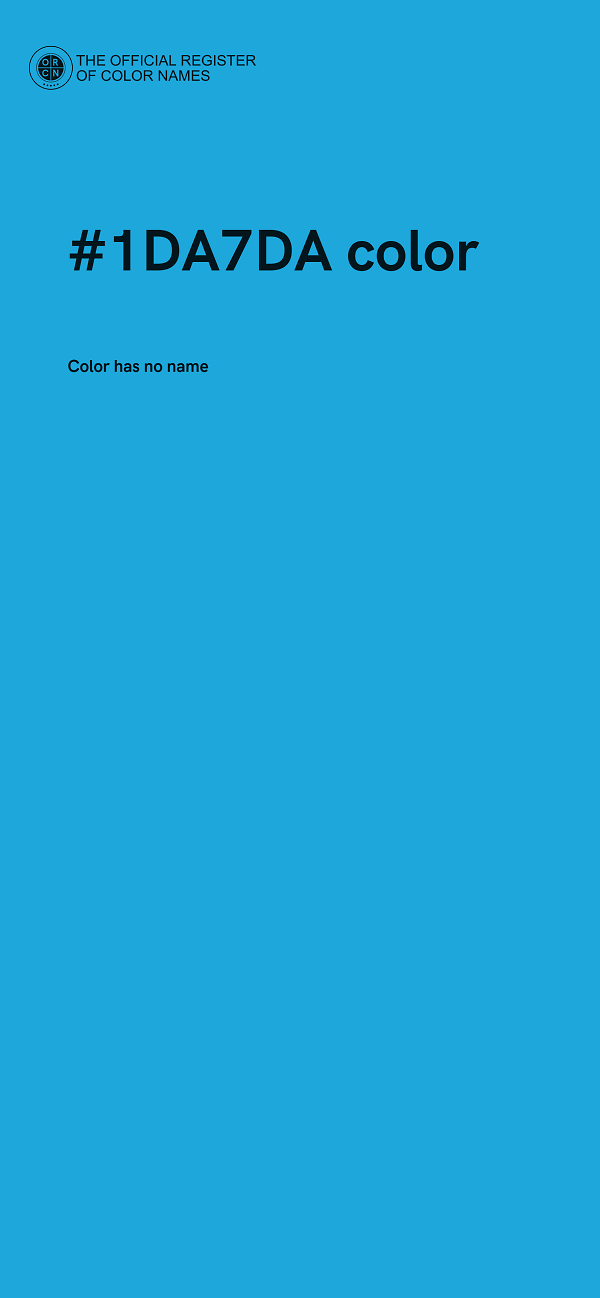 #1DA7DA color image