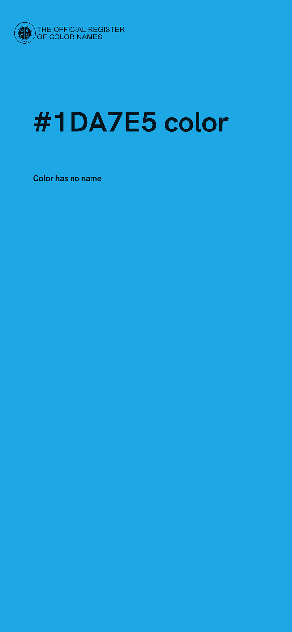 #1DA7E5 color image