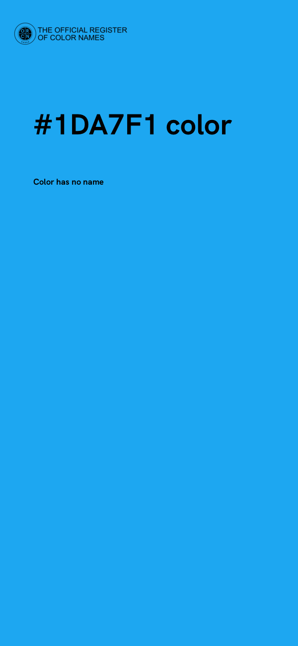 #1DA7F1 color image