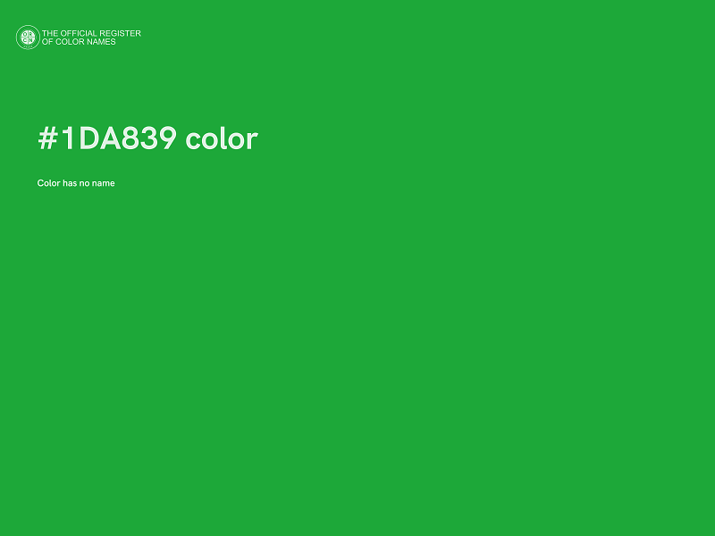 #1DA839 color image