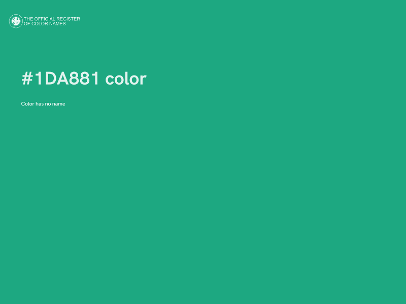 #1DA881 color image