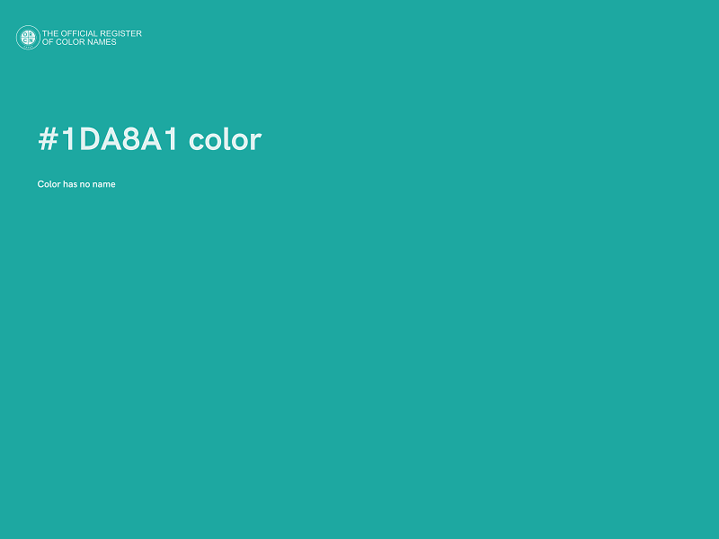 #1DA8A1 color image