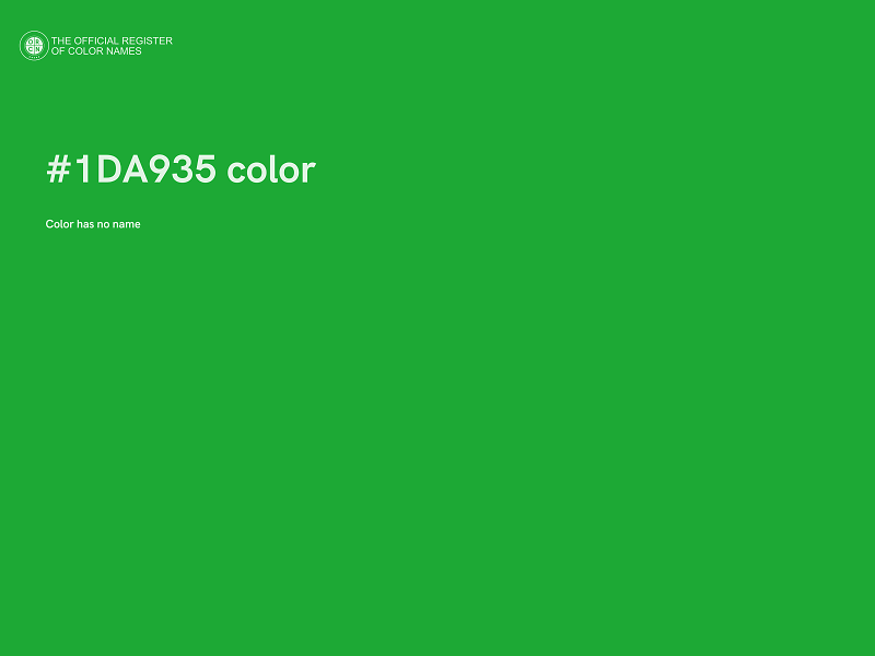 #1DA935 color image