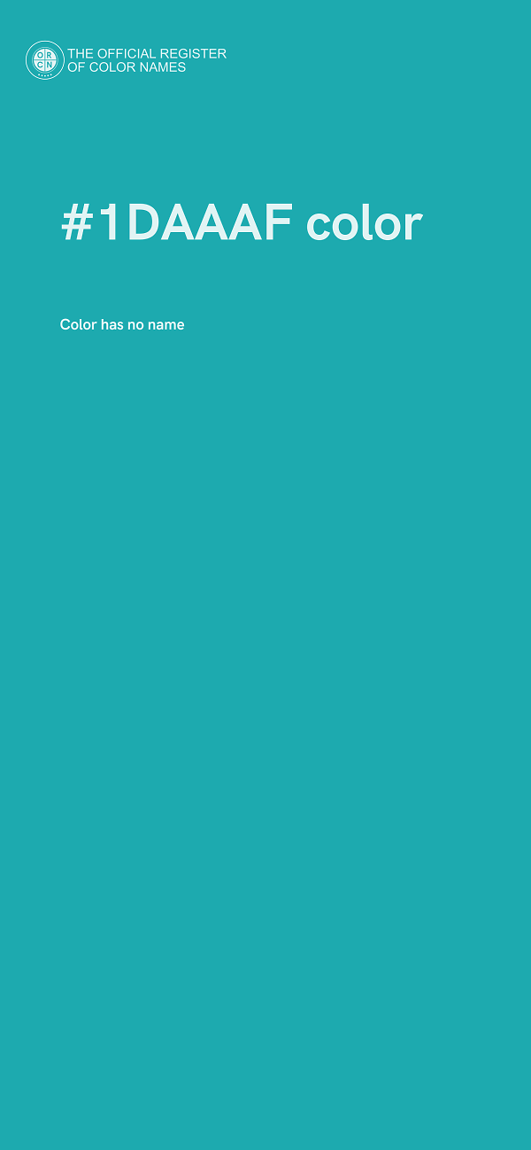 #1DAAAF color image