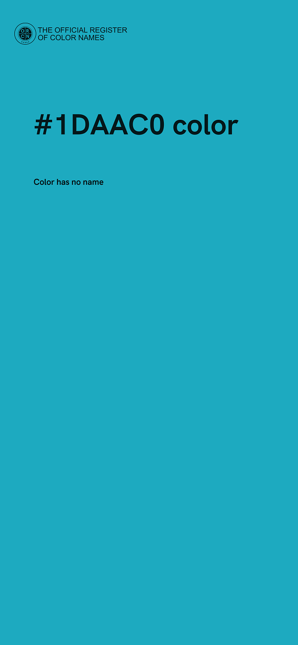 #1DAAC0 color image