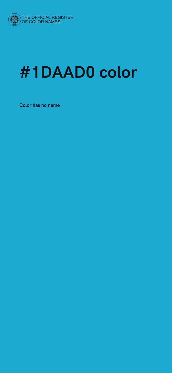 #1DAAD0 color image