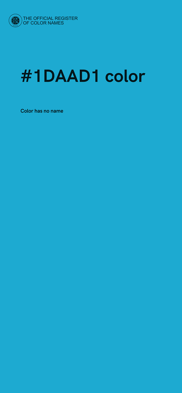 #1DAAD1 color image