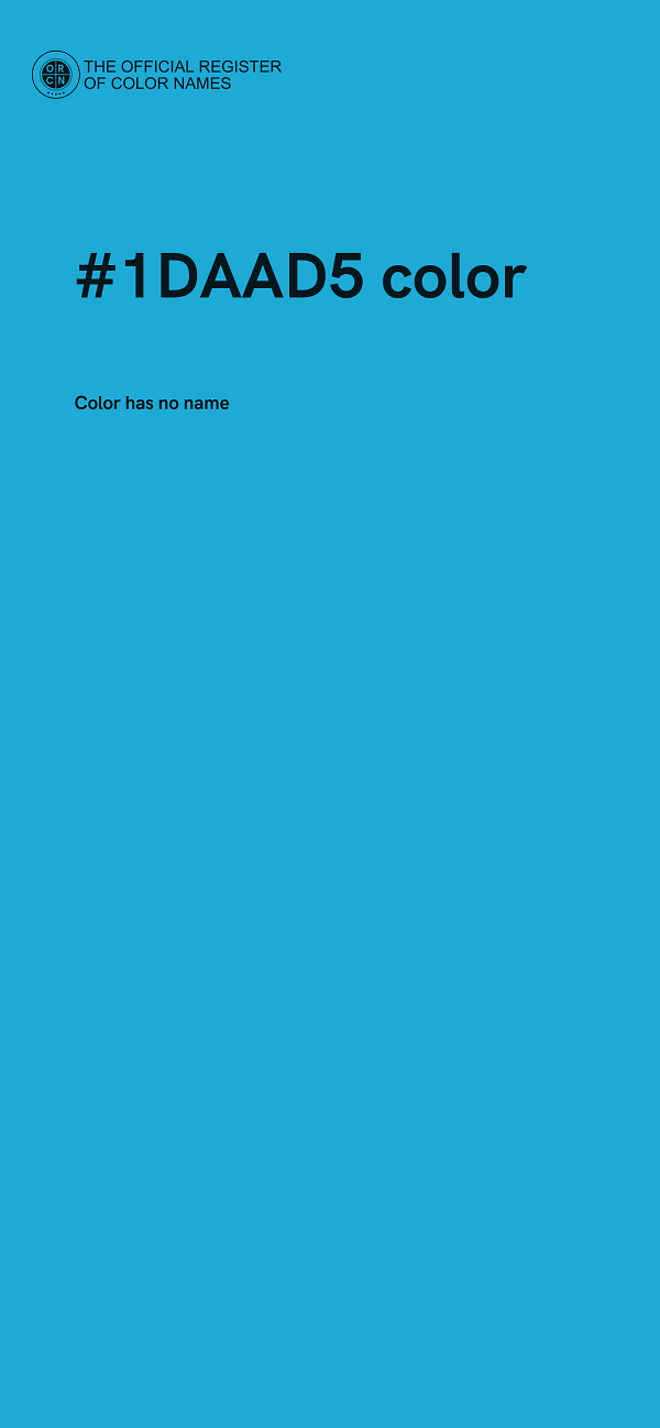 #1DAAD5 color image