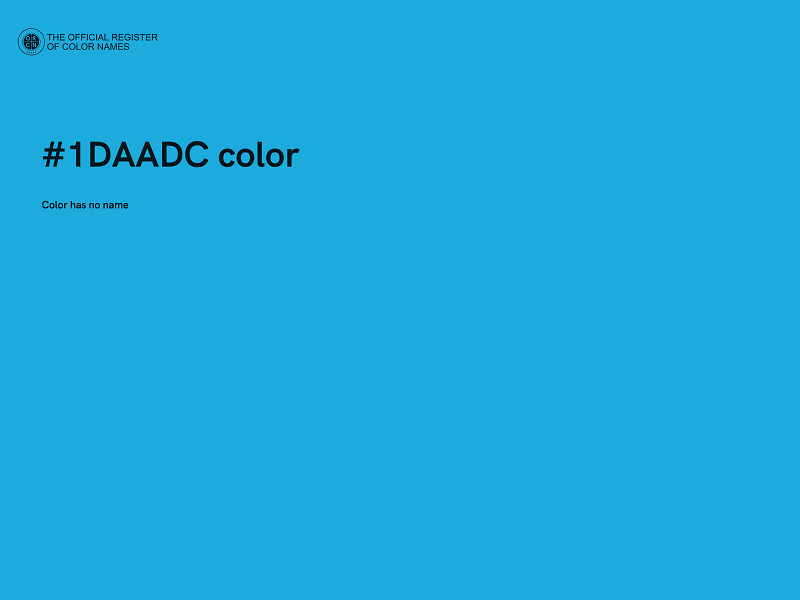 #1DAADC color image
