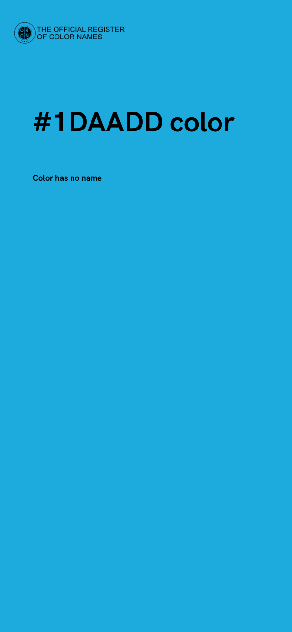#1DAADD color image
