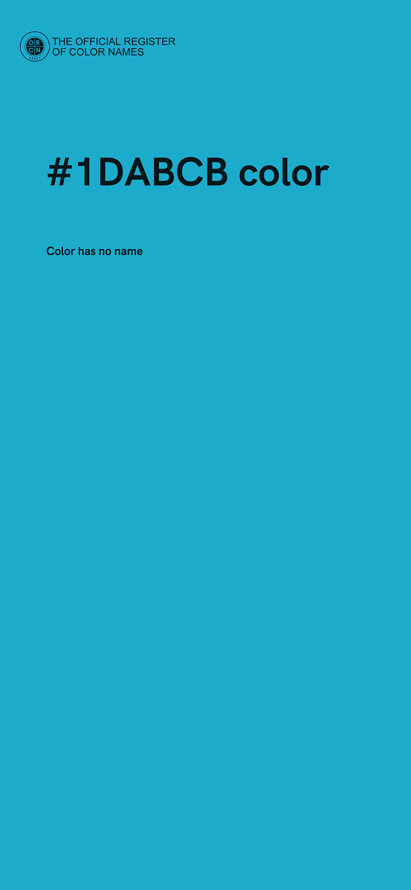 #1DABCB color image