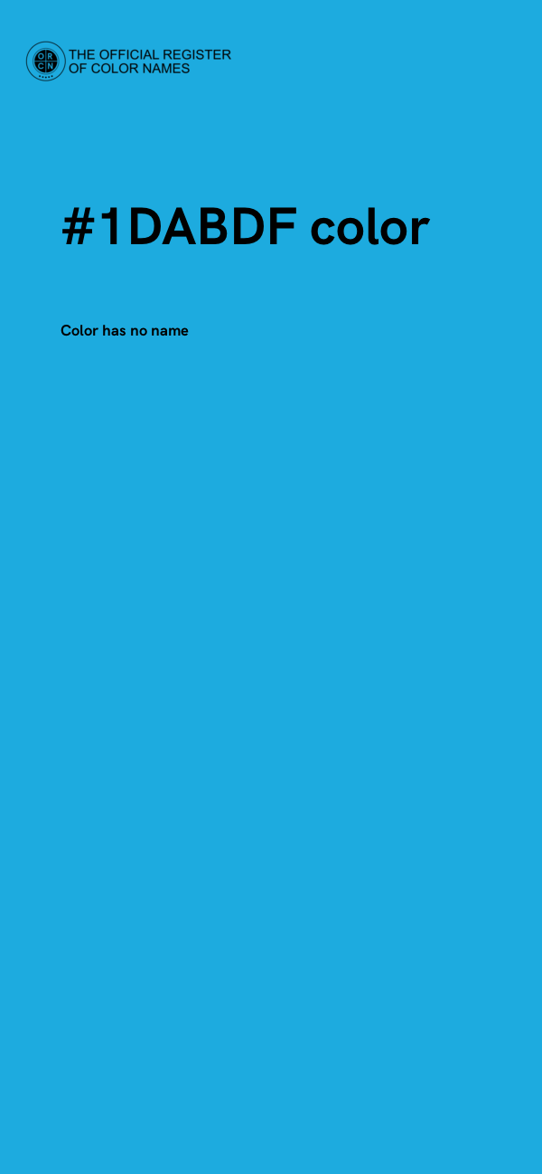 #1DABDF color image