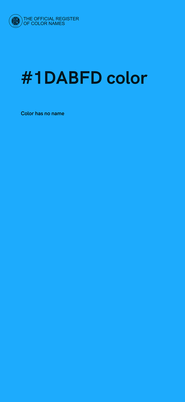 #1DABFD color image