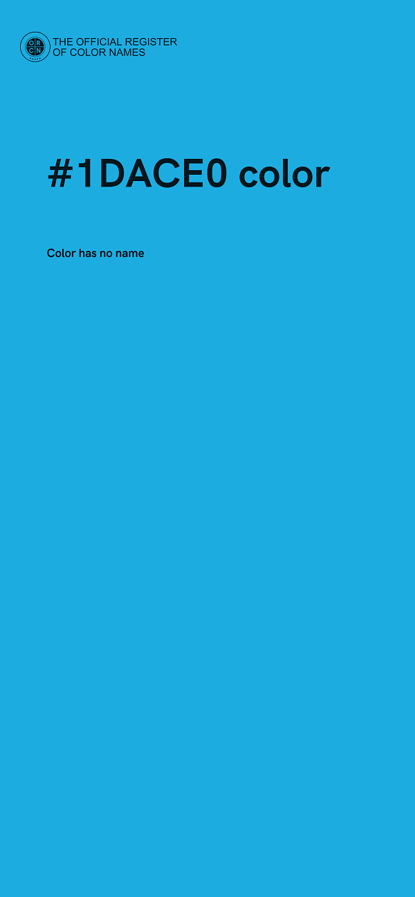 #1DACE0 color image