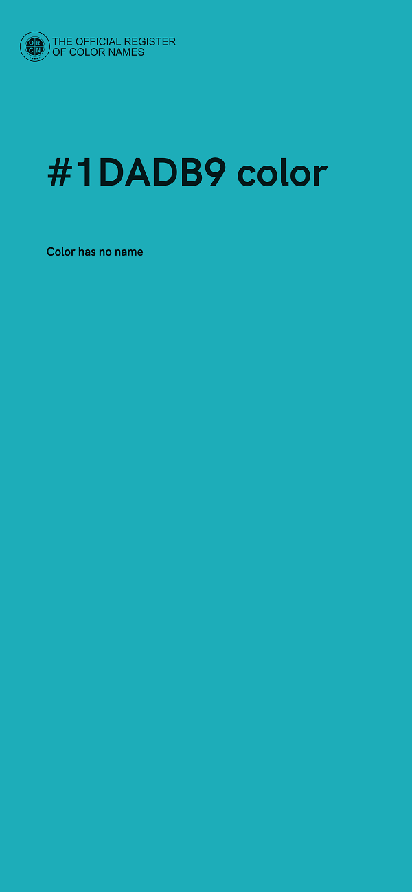 #1DADB9 color image