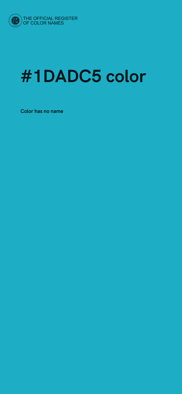 #1DADC5 color image