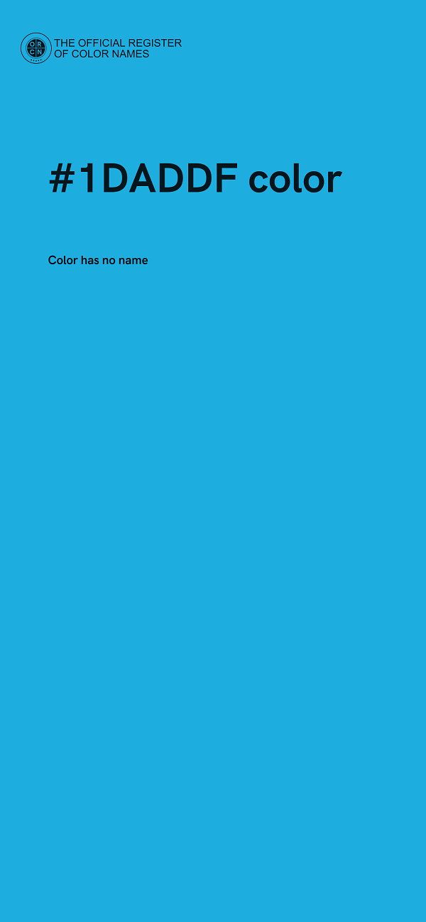 #1DADDF color image