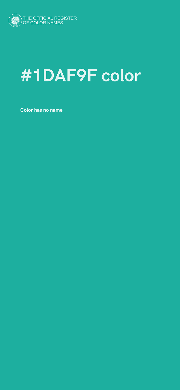 #1DAF9F color image