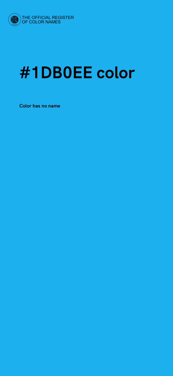 #1DB0EE color image
