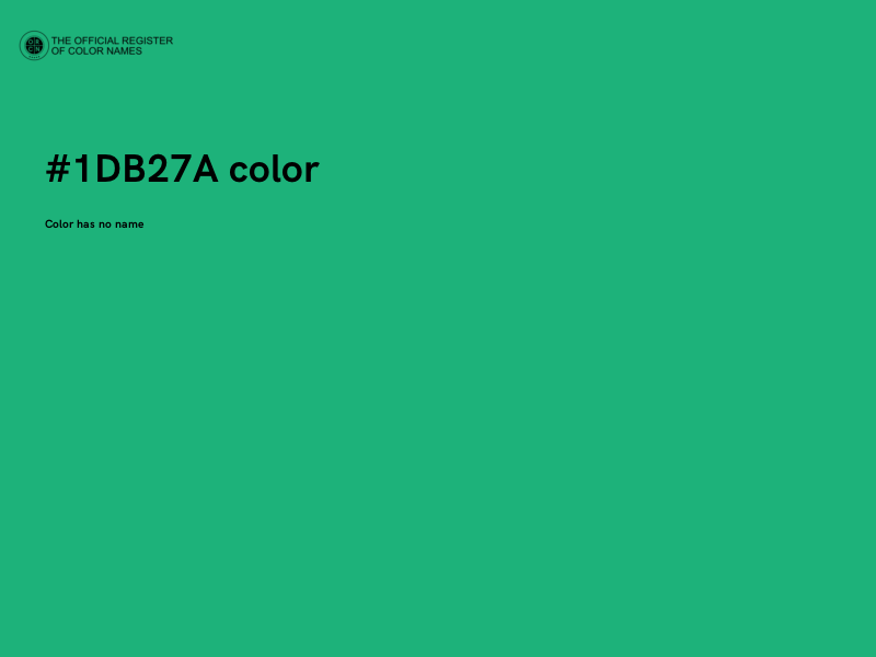 #1DB27A color image