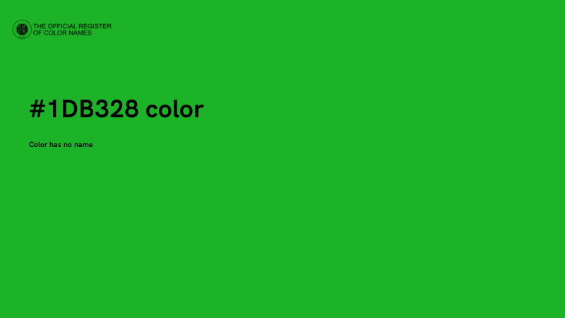 #1DB328 color image