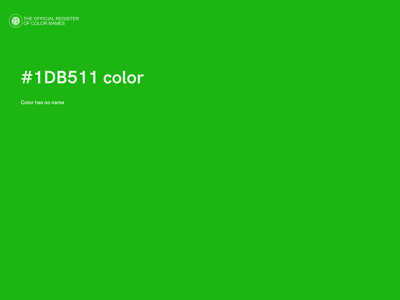 #1DB511 color image